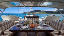 Sailing yacht TIARA -  Upper deck dining